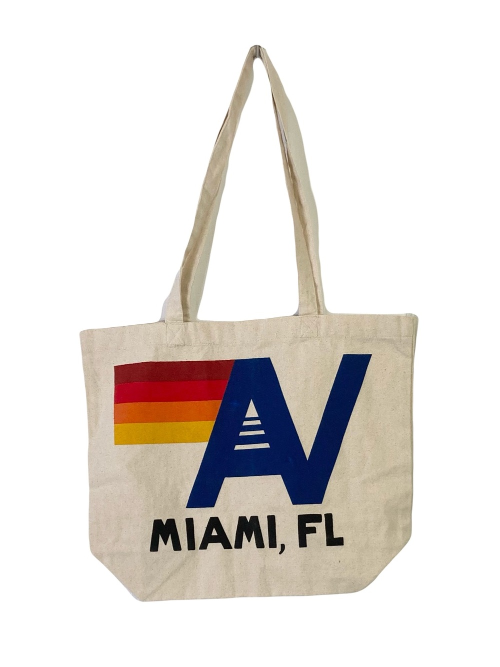 Nwot AVIATOR NATION Tote Bag Rainbow Miami Florida